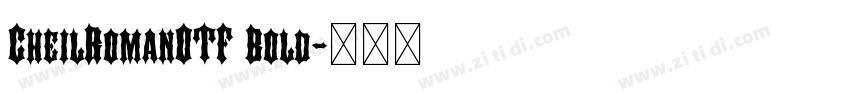 CheilRomanOTF Bold字体转换 CheilRomanOTF Bold字体转换
